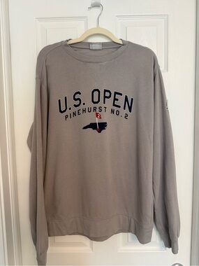 124th U.S. Open at Pinehurst No. 2. Crew Neck Gray LARGE